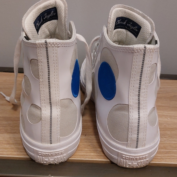 RARE CTAS II White High Top Polka Dot Control Climate womens 11 mens 9 - Picture 4 of 9